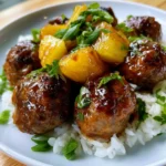 3 Ingredients Create Tasty Pineapple Teriyaki Meatballs.