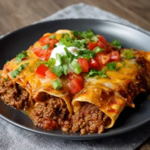 5-Ingredient Beef Enchiladas