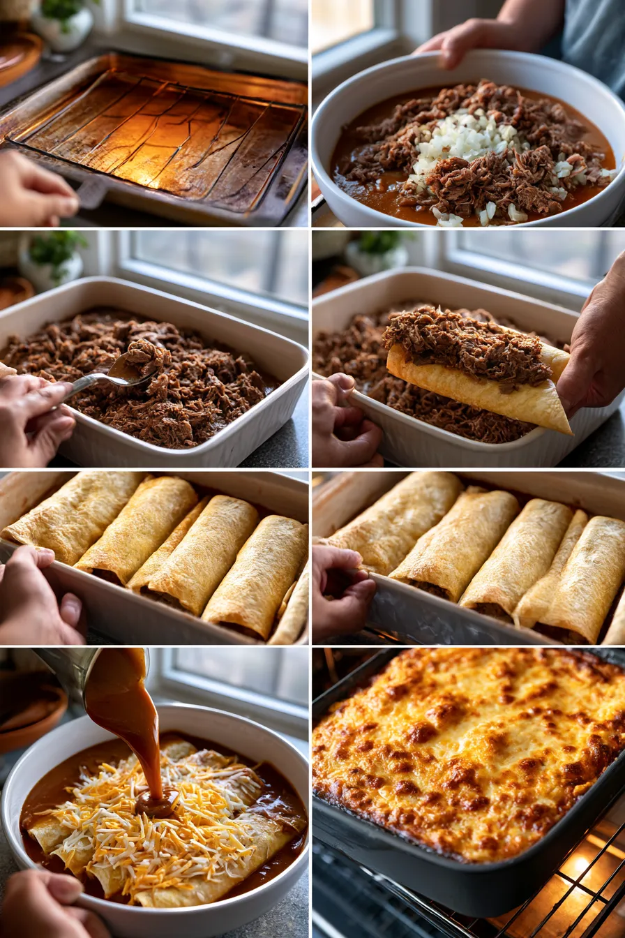5 Ingredient Beef Enchiladas