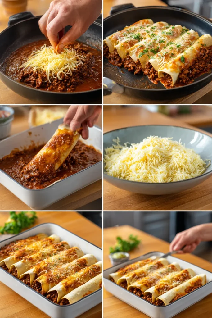 5-Ingredient Beef Enchiladas