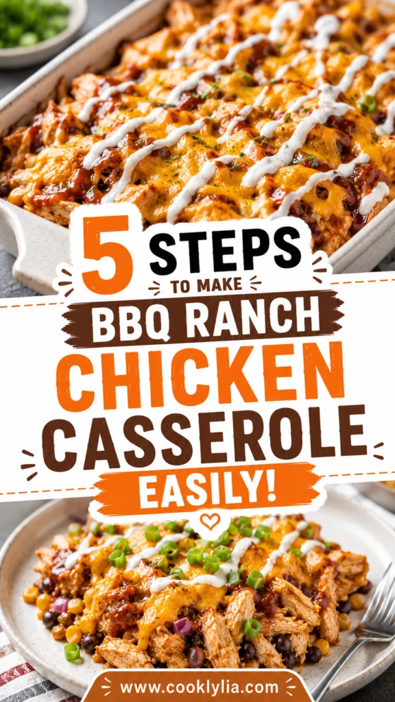 BBQ Ranch Chicken Casserole