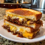 BBQ Smoked Beef Grilled Cheese Sandwich