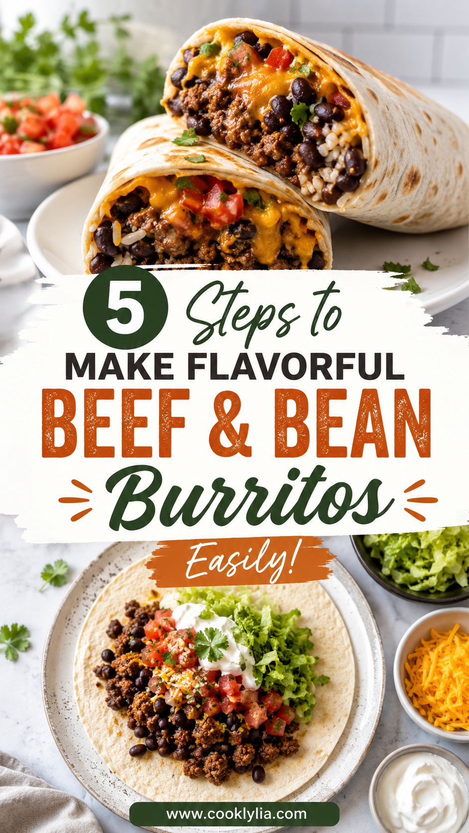 Beef & Bean Burritos