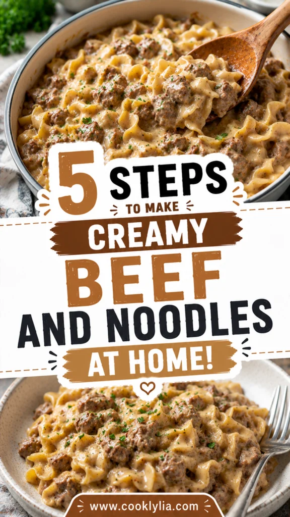 Beef and Noodles with Creamy Gravy
