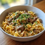 Beef and Noodles with Creamy Gravy