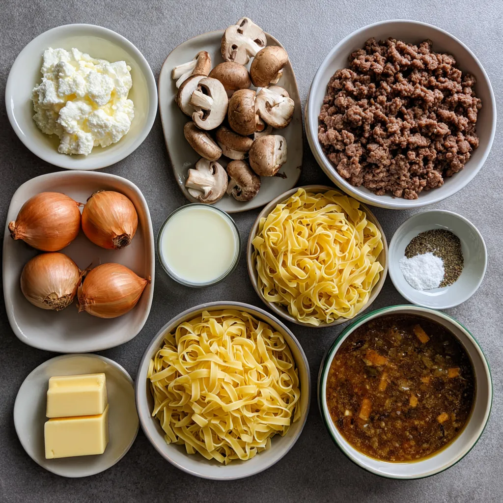 Beef and Noodles with Creamy Gravy