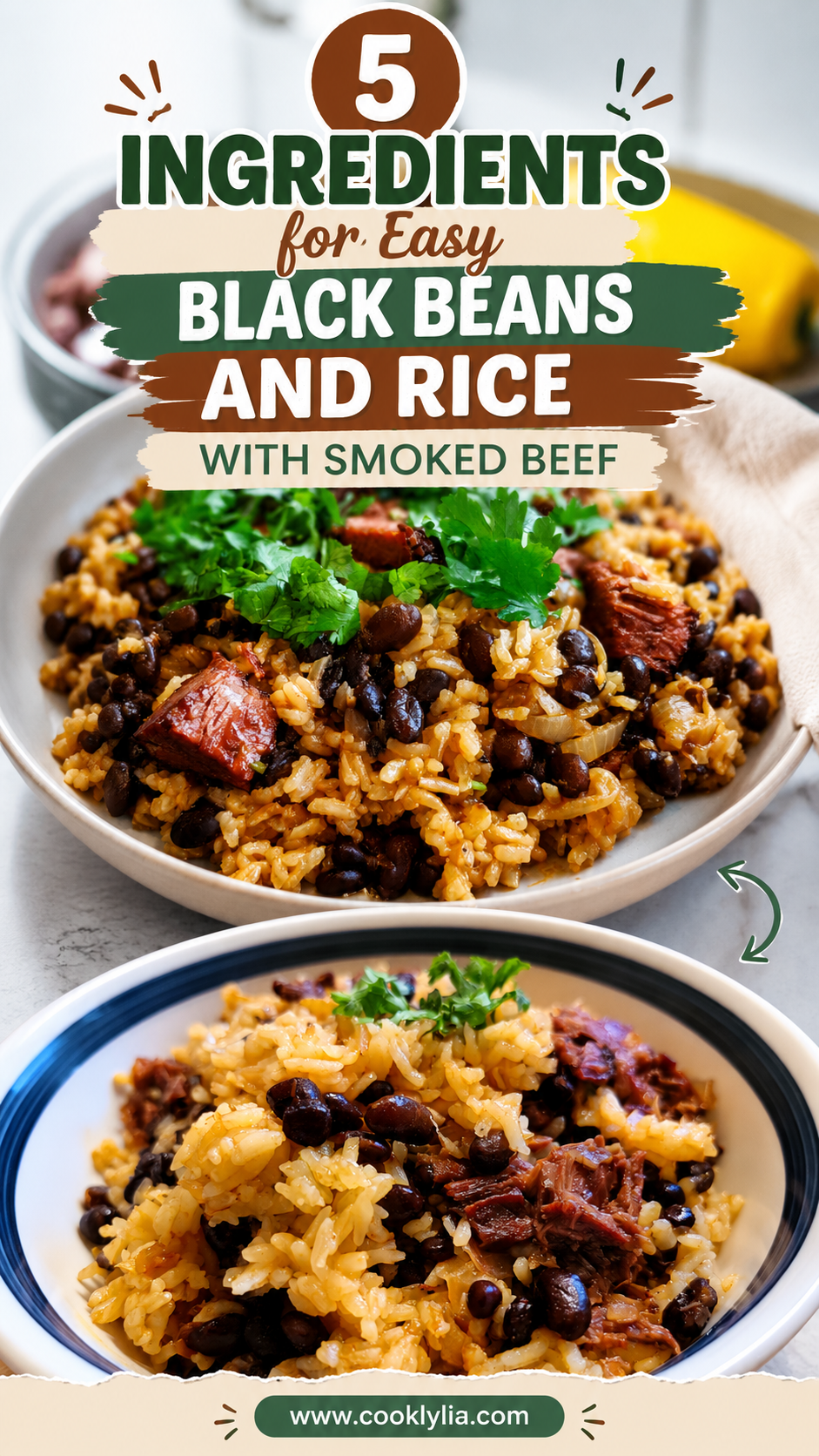 Black Beans and Rice with Smoked Beef