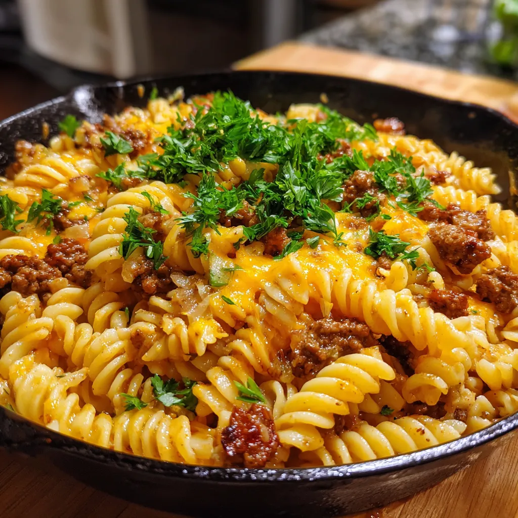 Cheeseburger Pasta