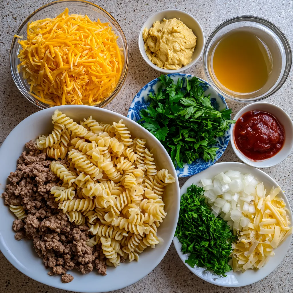 Cheeseburger Pasta