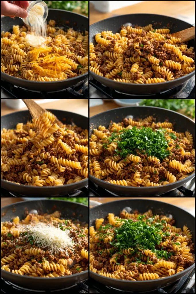 Cheeseburger Pasta