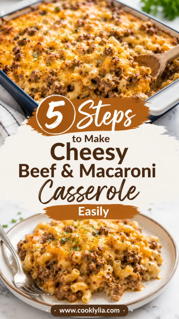 Cheesy Beef & Macaroni Casserole