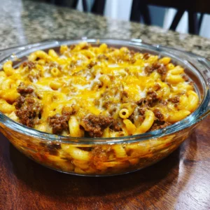 Cheesy Beef & Macaroni Casserole