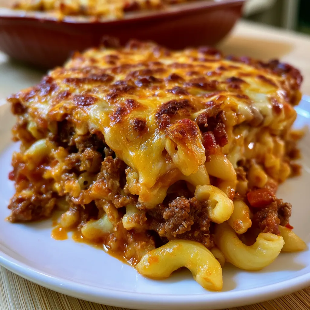Cheesy Beef & Macaroni Casserole