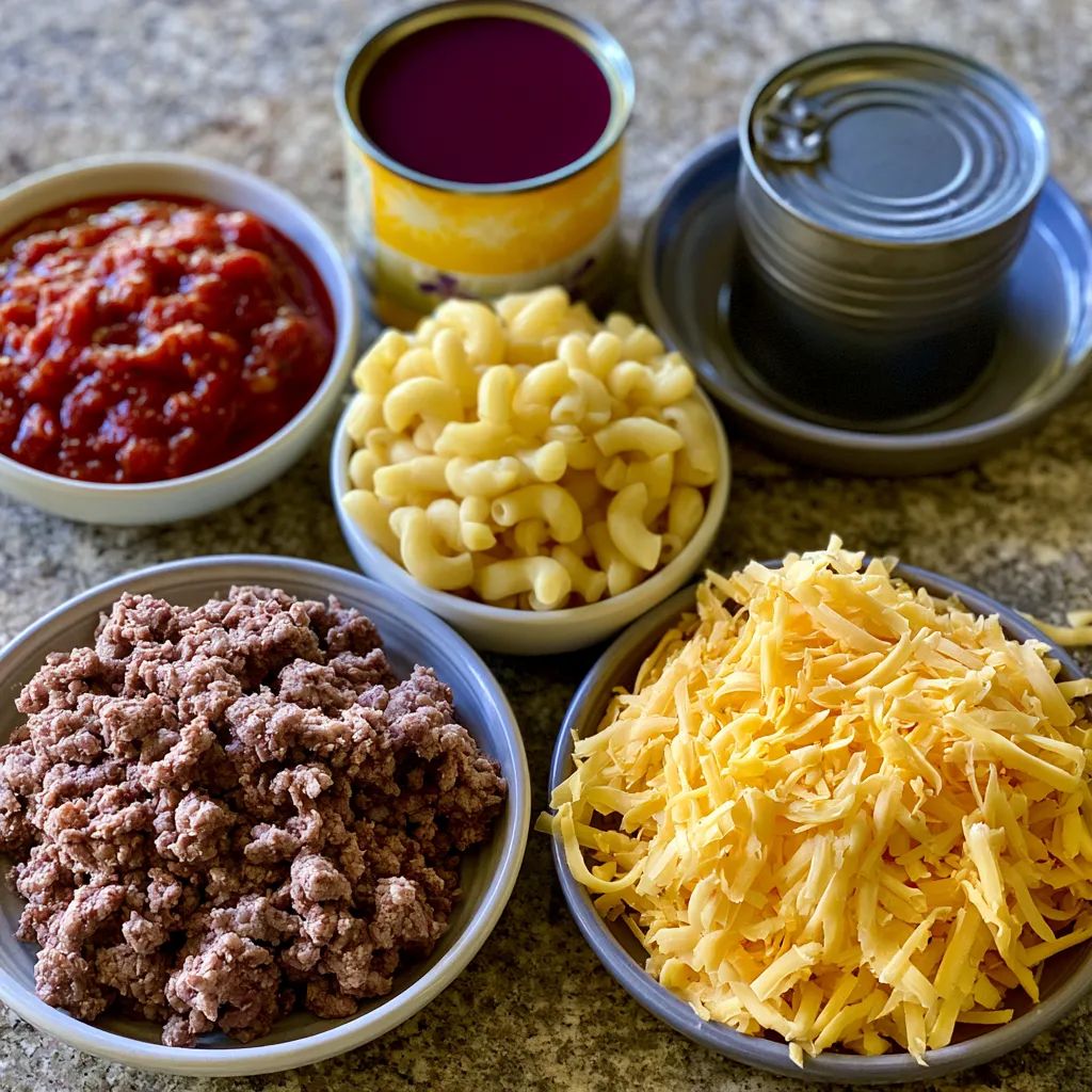 Cheesy Beef & Macaroni Casserole