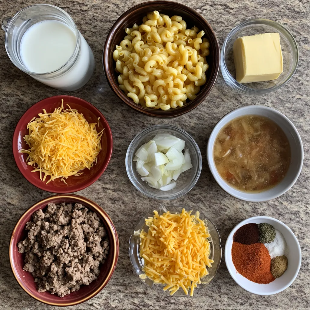 Cheesy Beef & Macaroni Casserole