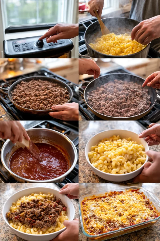 Cheesy Beef & Macaroni Casserole