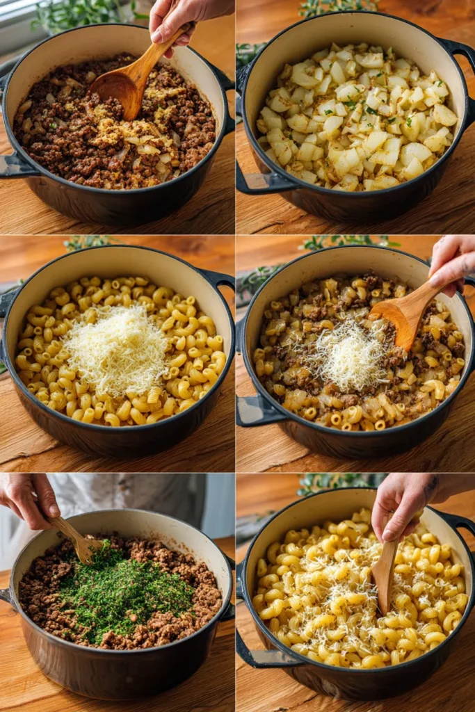 Cheesy Beef & Macaroni Casserole