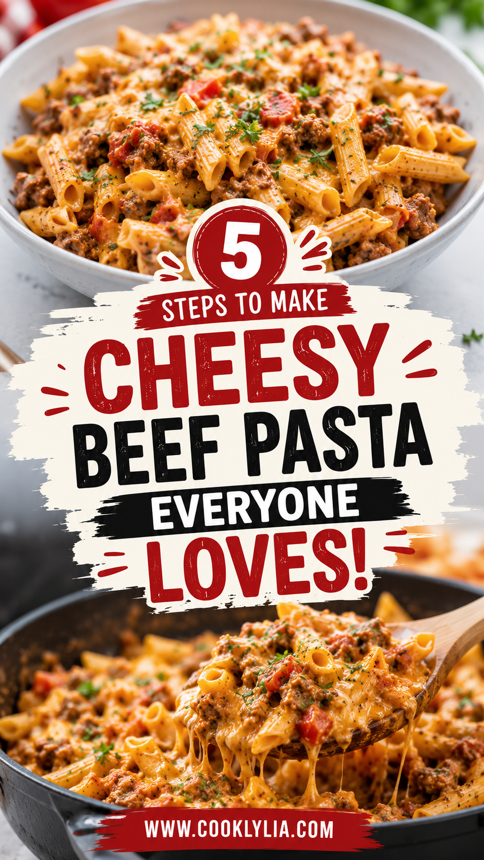 Cheesy Beef Pasta Dish