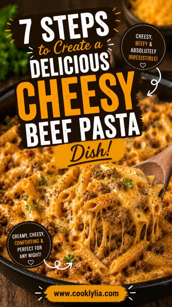 Cheesy Beef Pasta Dish