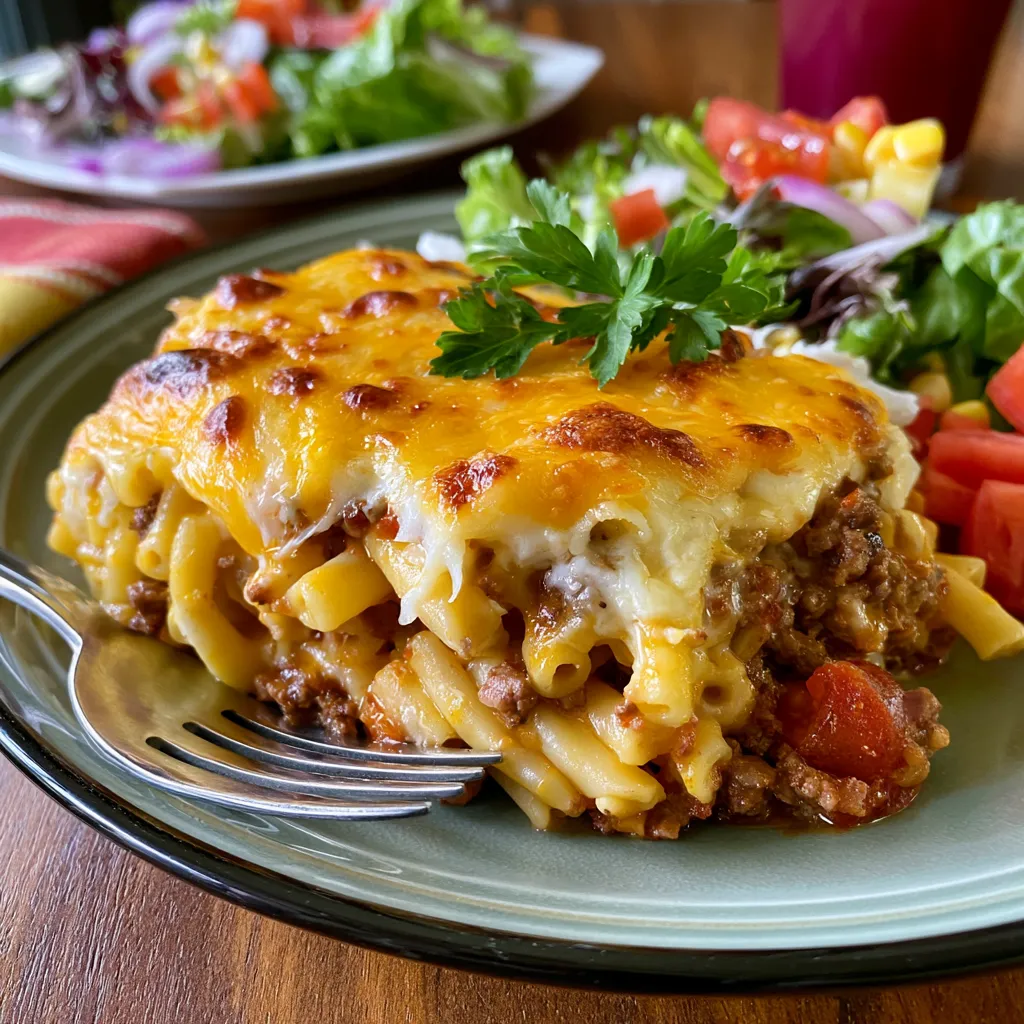 Cheesy Beef Pasta Dish