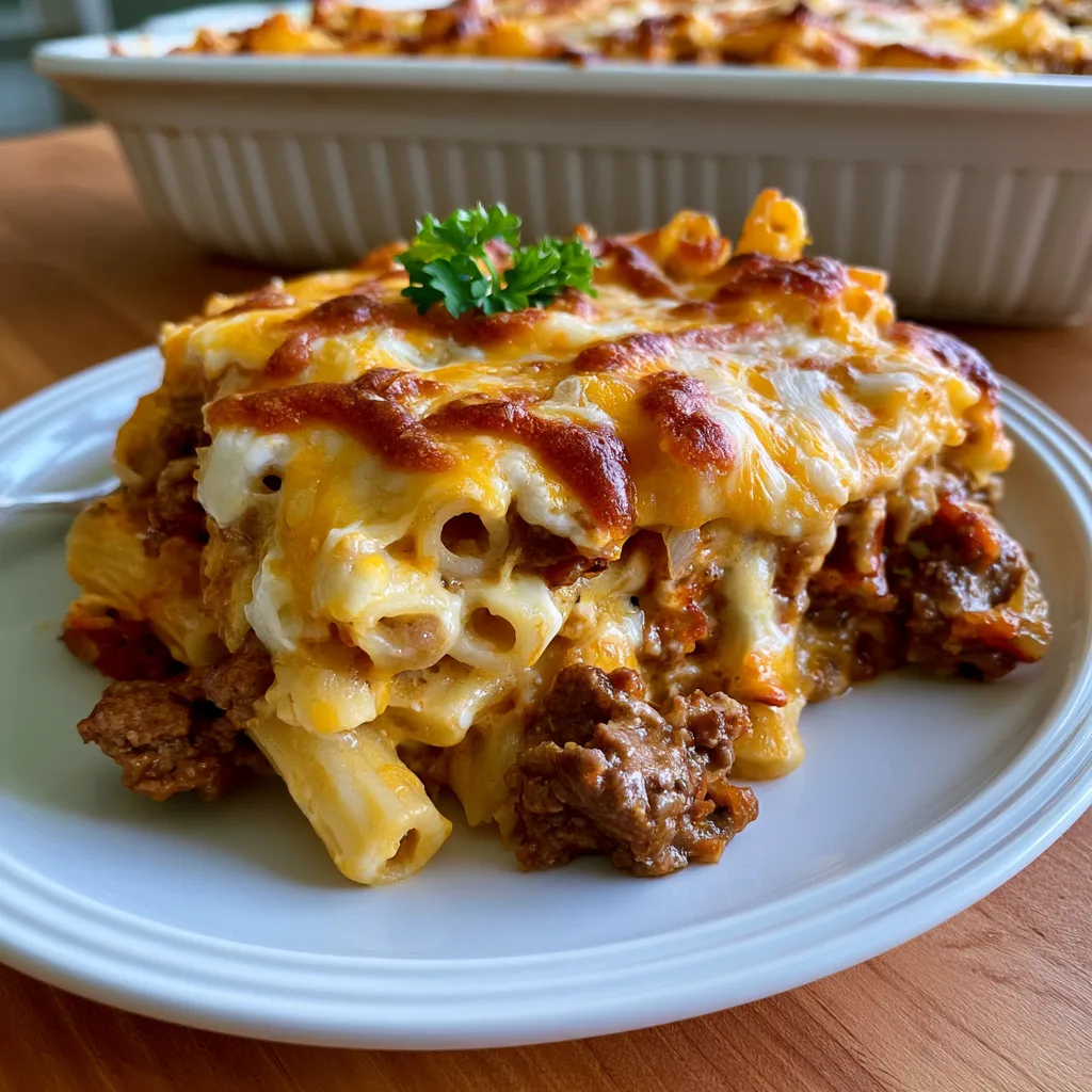 Cheesy Beef Pasta Dish