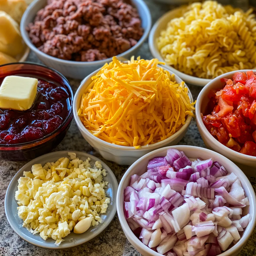 Cheesy Beef Pasta Dish