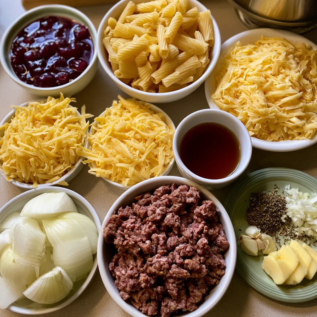 Cheesy Beef Pasta Dish