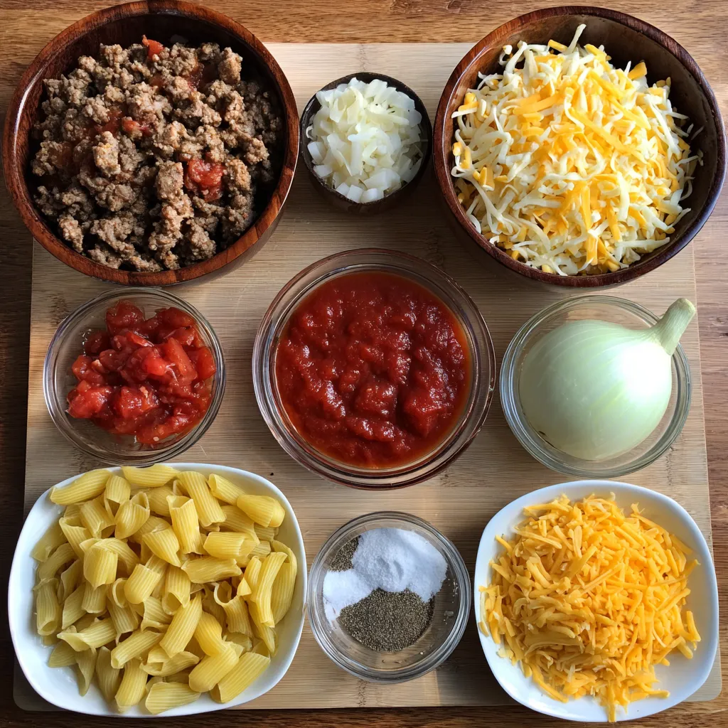 Cheesy Beef Pasta Dish