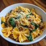 Cheesy Crockpot Ground Beef Pasta