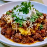 Cheesy Ground Beef Enchilada Chili