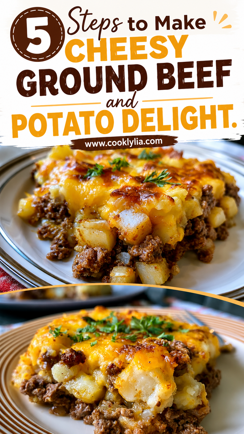 Cheesy Ground Beef and Potato Crockpot Recipe