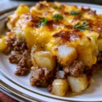 Cheesy Ground Beef and Potato Crockpot Recipe