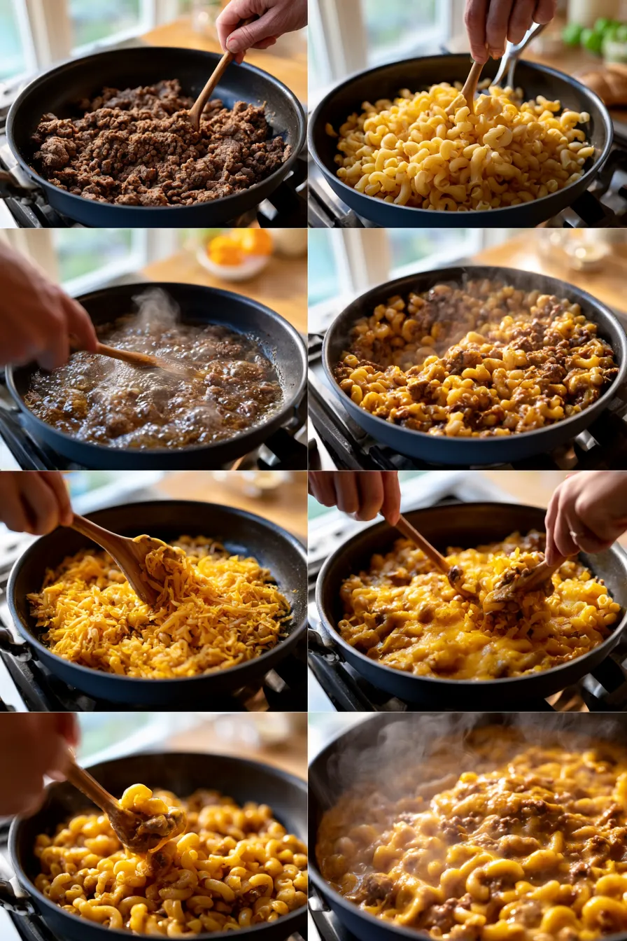 Cheesy Hamburger Helper