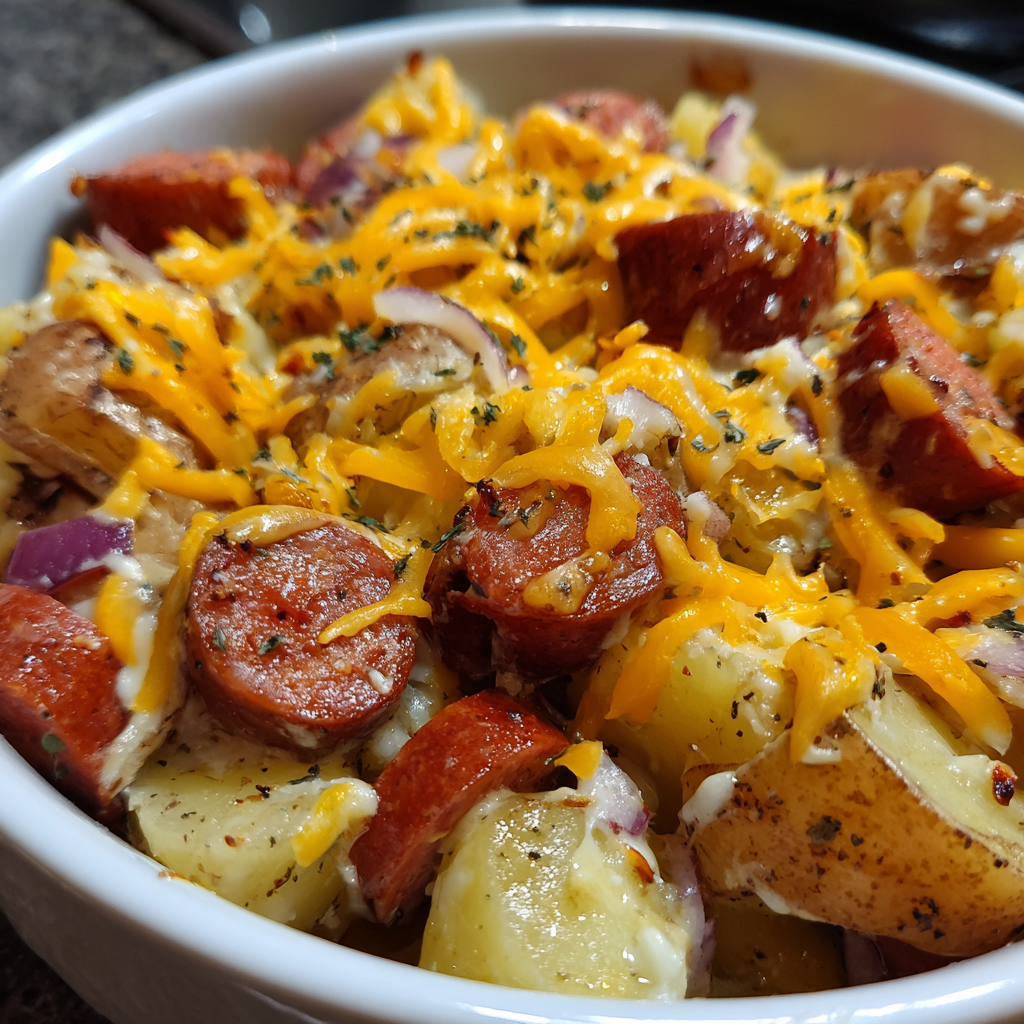 Cheesy Ranch Potato and Smoked Sausage