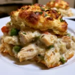 Chicken Pot Pie with Biscuits