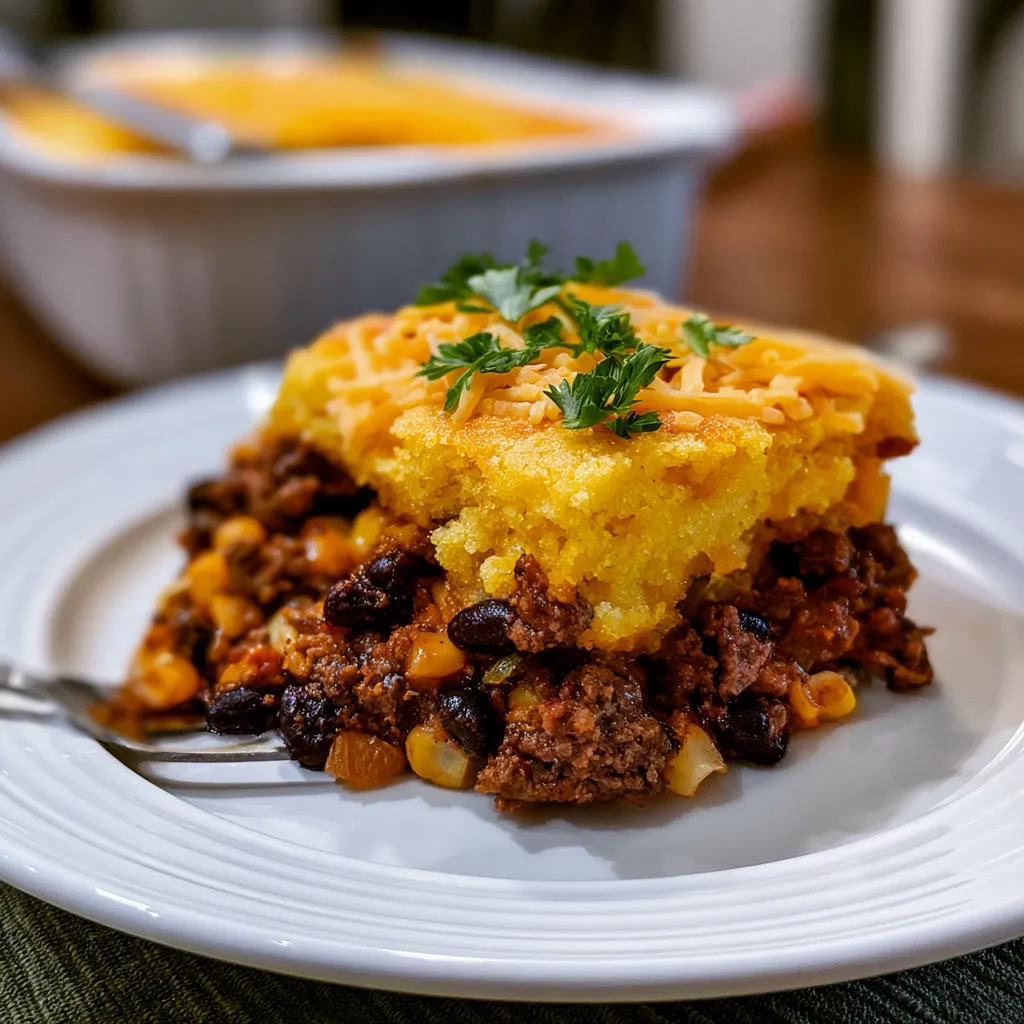 Cowboy Cornbread Casserole