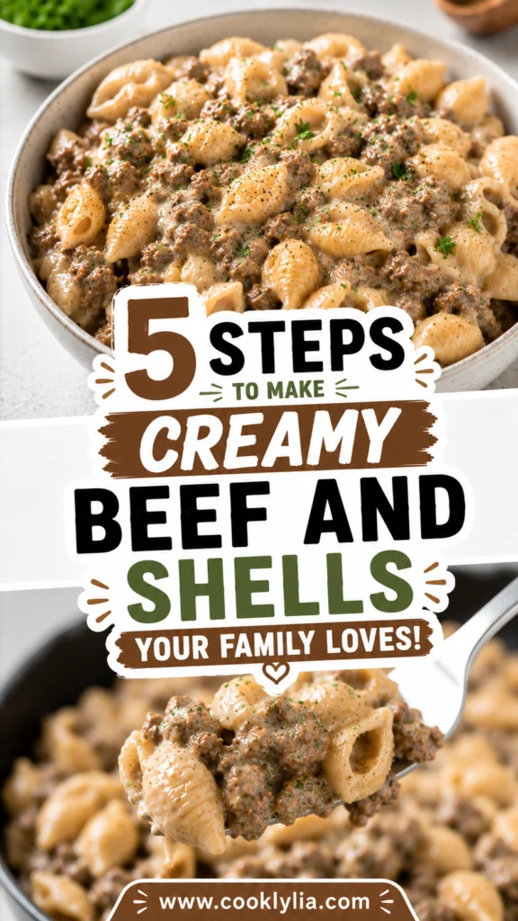 Creamy Beef and Shells