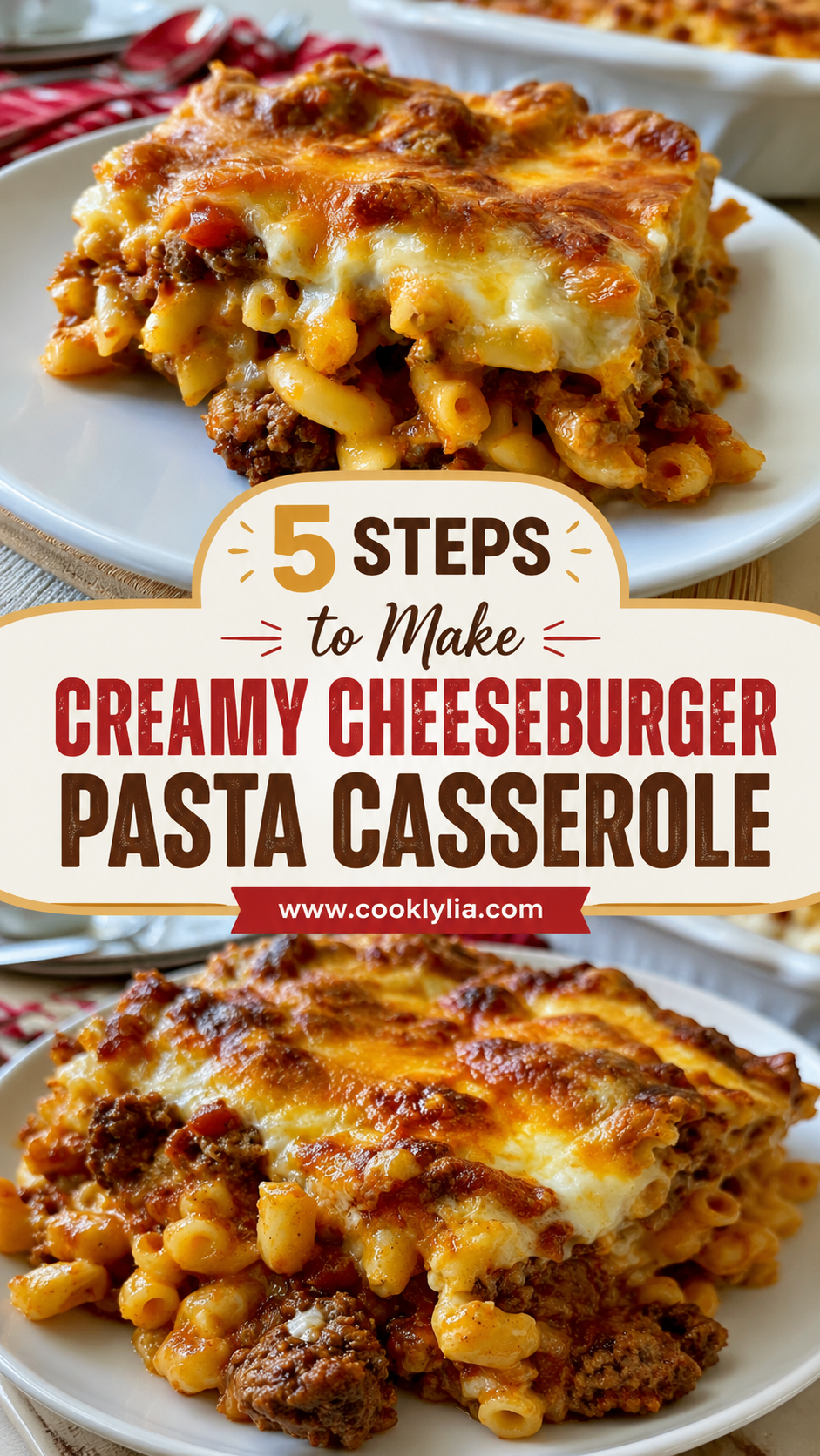 Creamy Cheeseburger Pasta Casserole