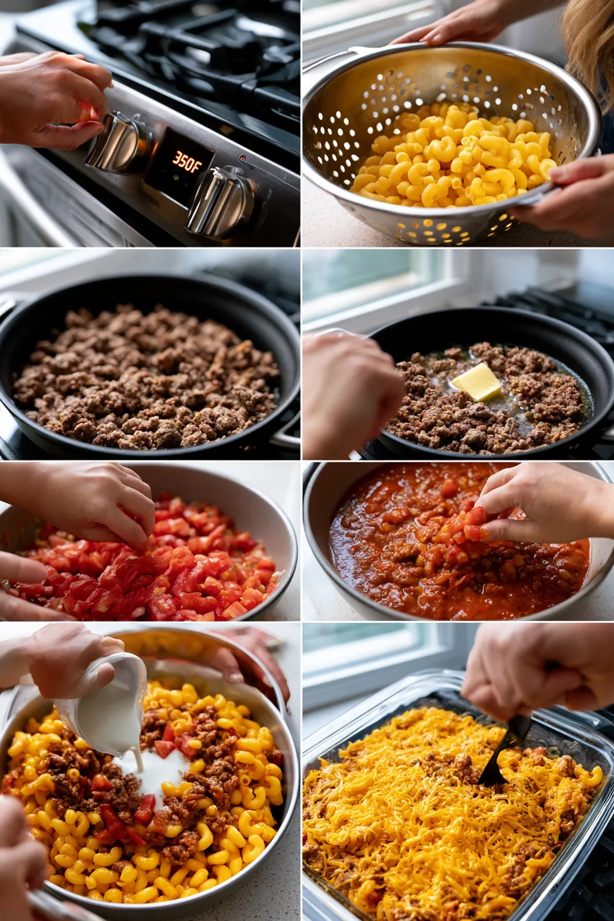 Creamy Cheeseburger Pasta Casserole
