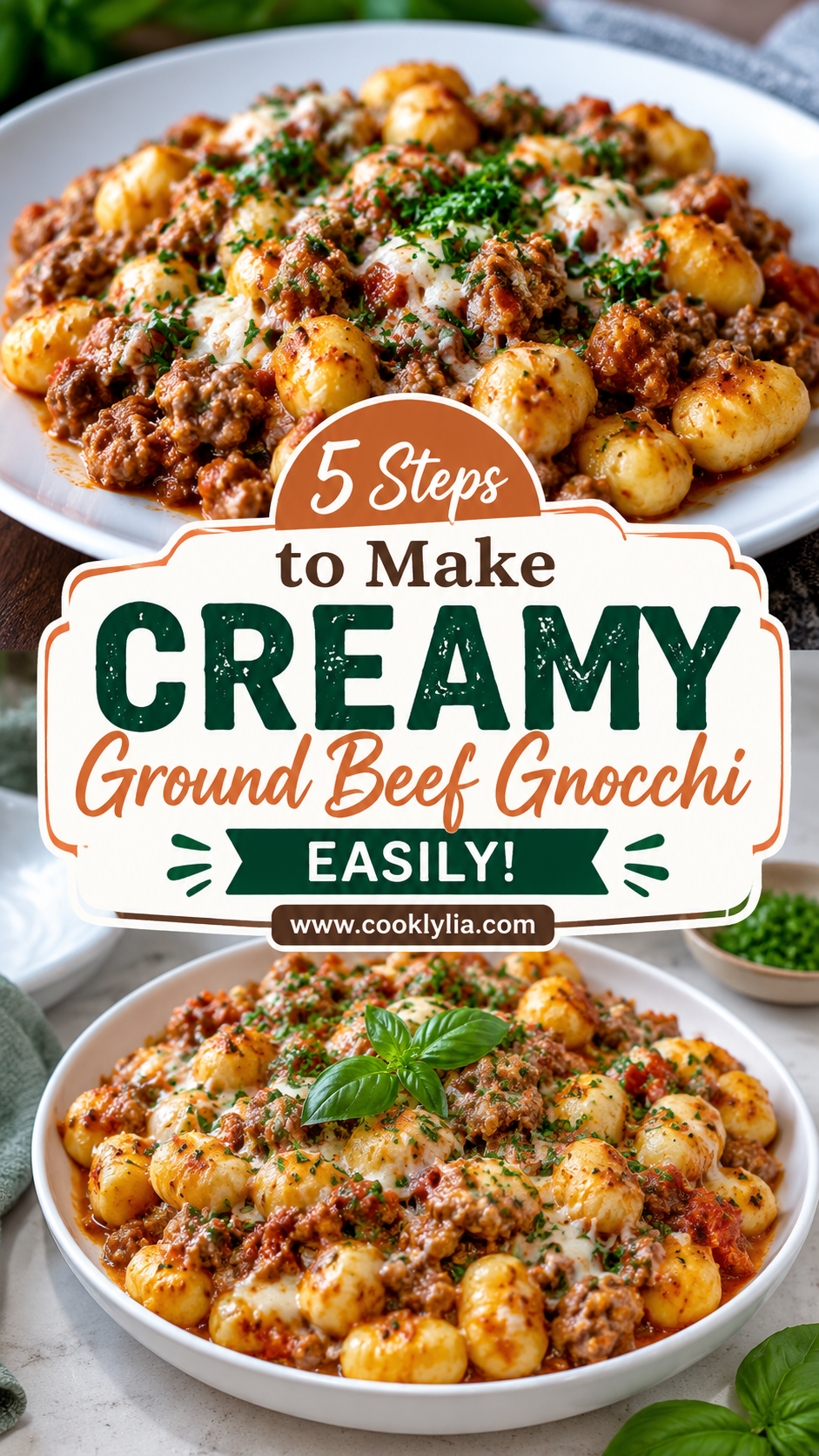 Creamy Ground Beef Gnocchi