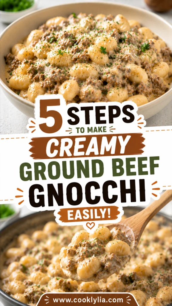 Creamy Ground Beef Gnocchi