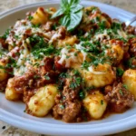 Creamy Ground Beef Gnocchi