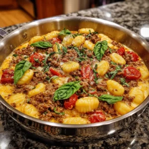 Creamy Ground Beef Gnocchi