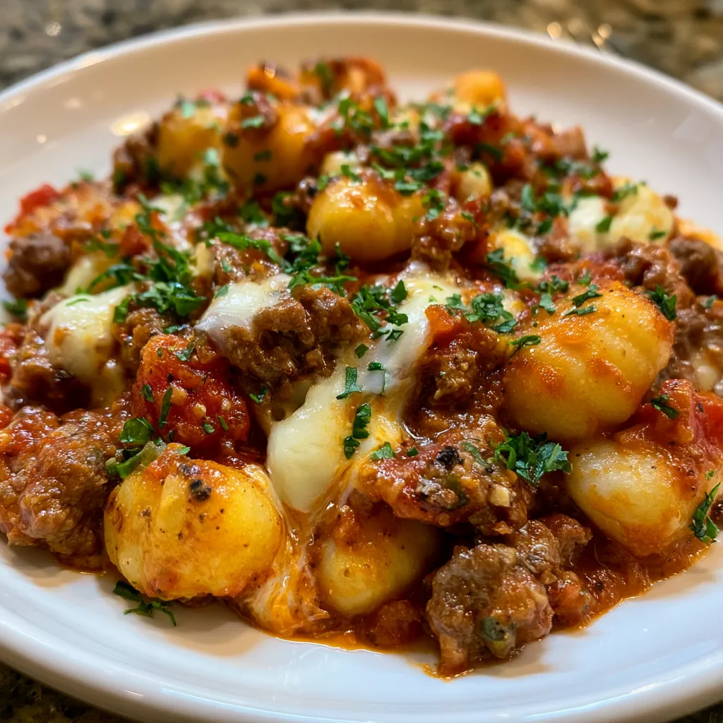 Creamy Ground Beef Gnocchi