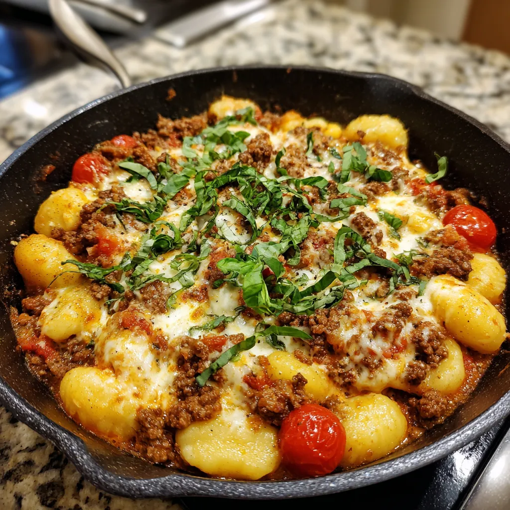 Creamy Ground Beef Gnocchi