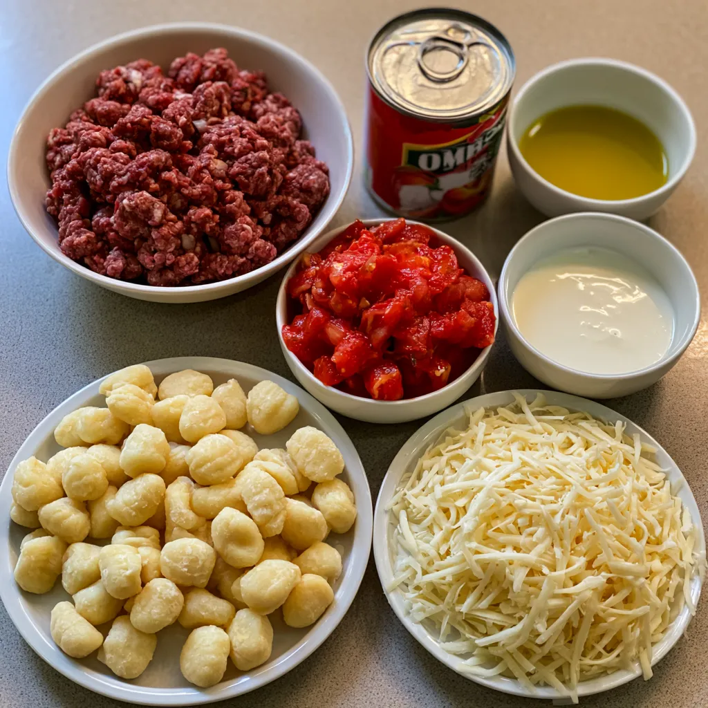 Creamy Ground Beef Gnocchi