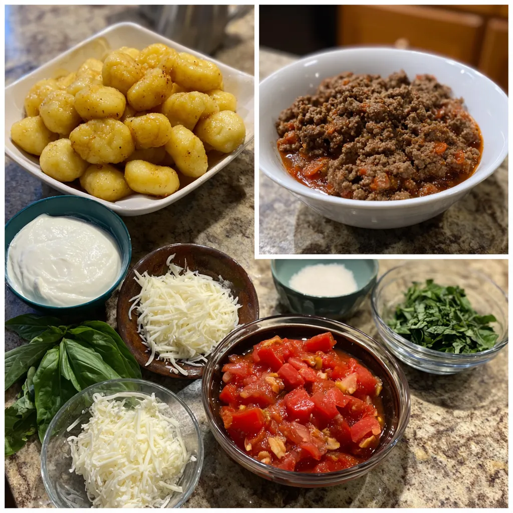 Creamy Ground Beef Gnocchi