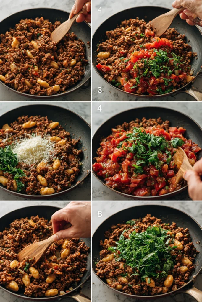 Creamy Ground Beef Gnocchi