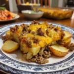 Creamy Hamburger Potato Casserole