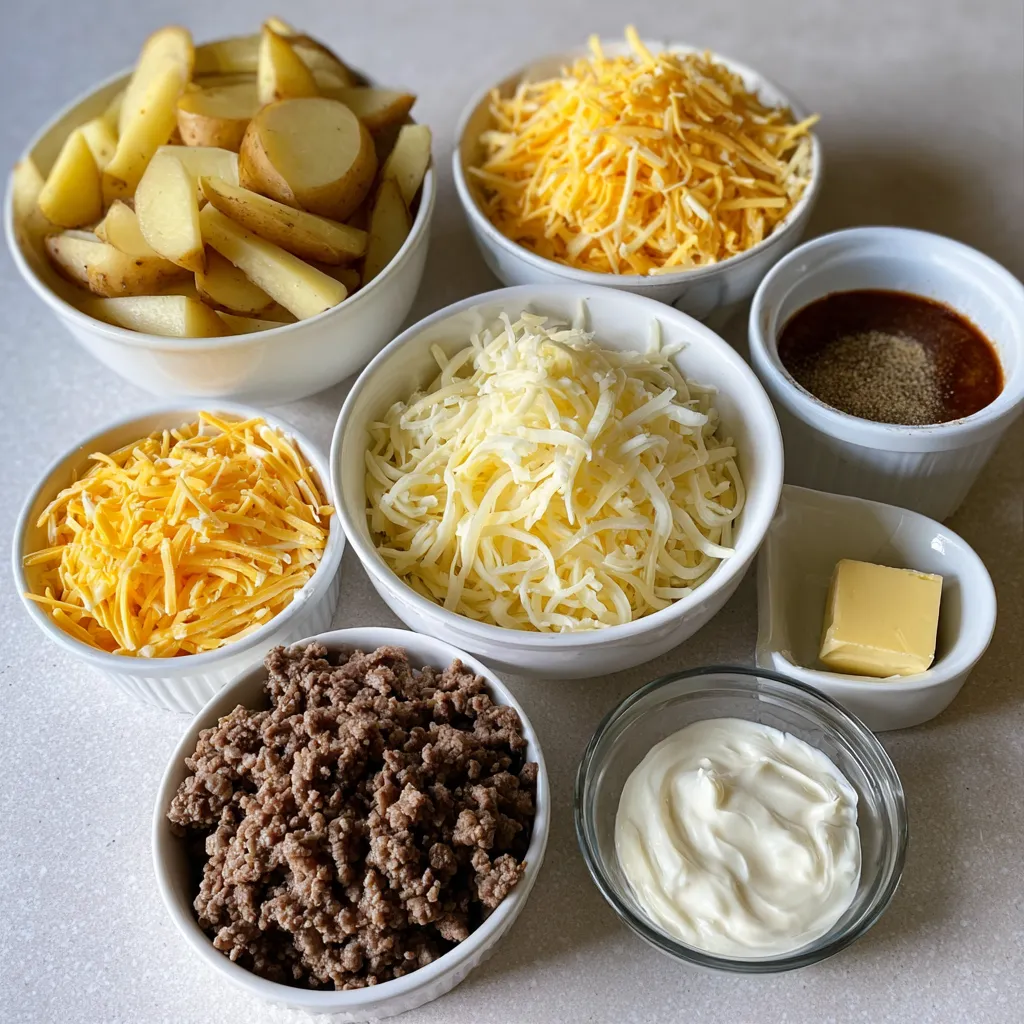 Creamy Hamburger Potato Casserole